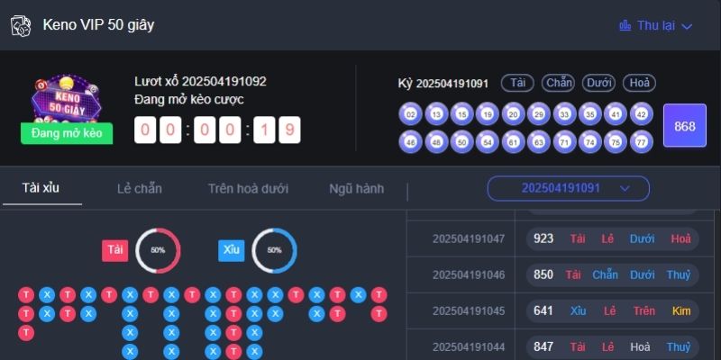 Cách chơi Keno VIP 50 giây chuẩn xác nhất tại EE88 2 Cách chơi Keno VIP 50 giây chuẩn xác nhất tại EE88